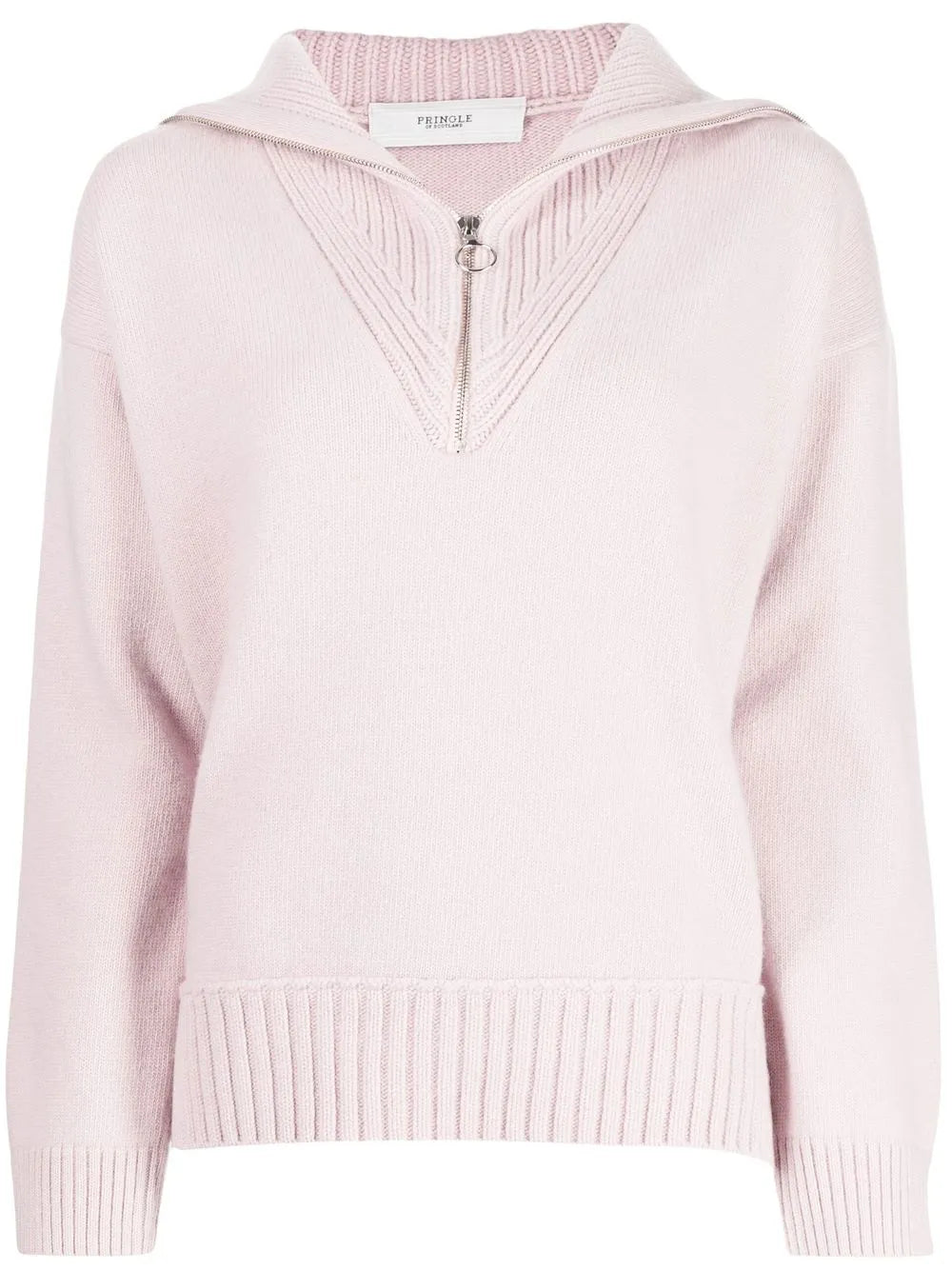 Half-Zip Knitted Jumper