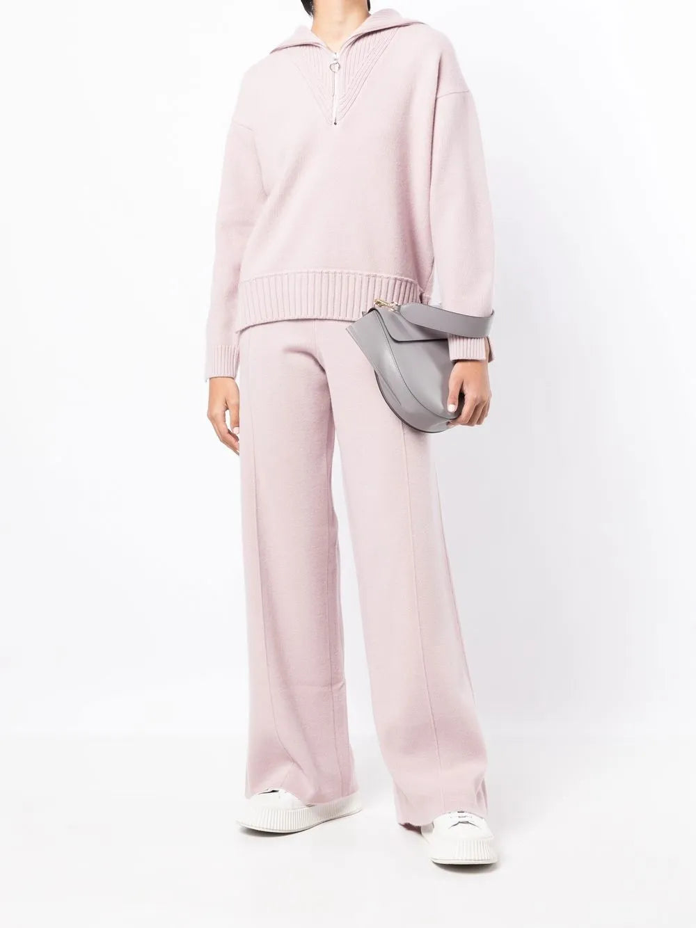 Half-Zip Knitted Jumper
