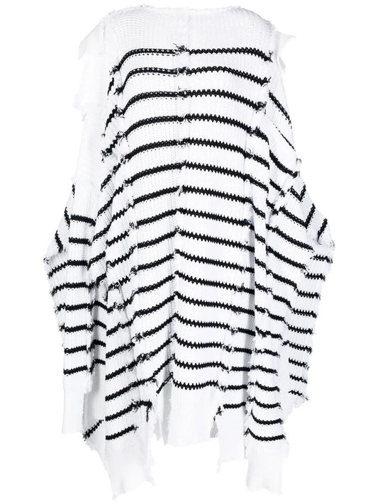 Striped Knitted Cape