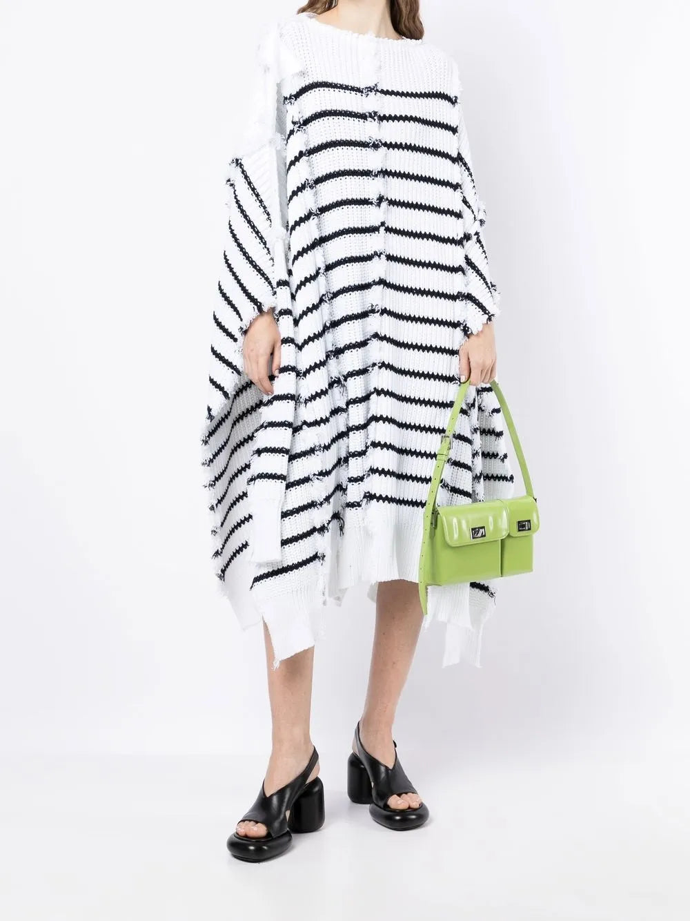 Striped Knitted Cape