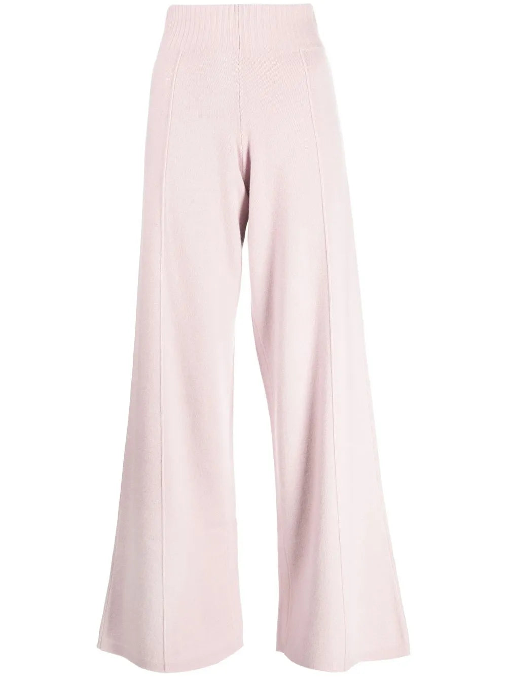 High-Waisted Knitted Trousers
