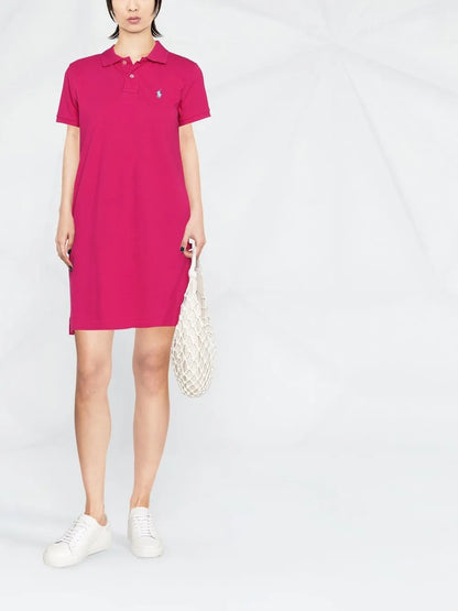 Embroidered Polo-Pony Dress