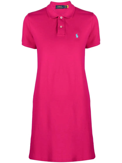 Embroidered Polo-Pony Dress