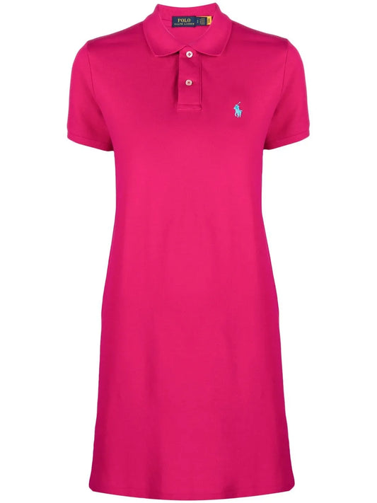 Embroidered Polo-Pony Dress