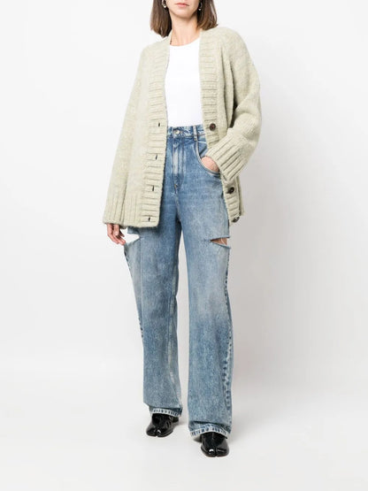 Botanical Dye V-Neck Cardigan