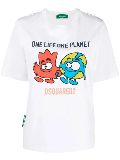 One Life Buddies-Print T-Shirt