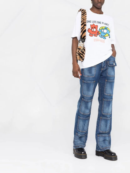 One Life Buddies-Print T-Shirt