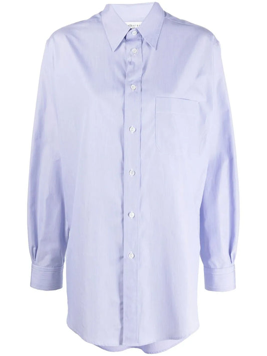 Long-Sleeve Piqué Shirt