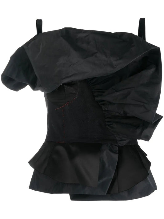 Sleeveless Ruffled Top