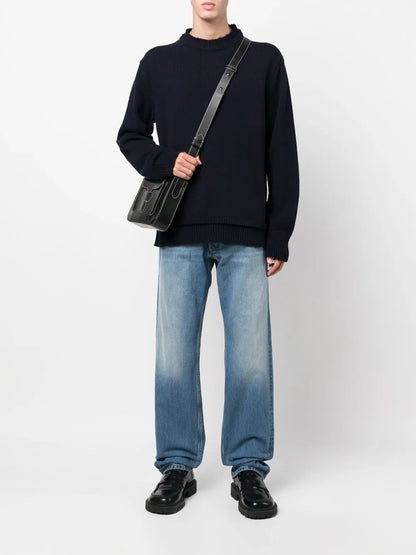 Elbow-Patch Knitted Jumper