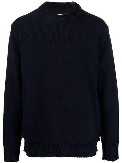 Elbow-Patch Knitted Jumper