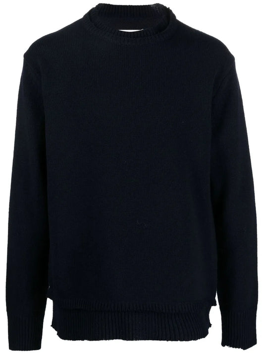 Elbow-Patch Knitted Jumper