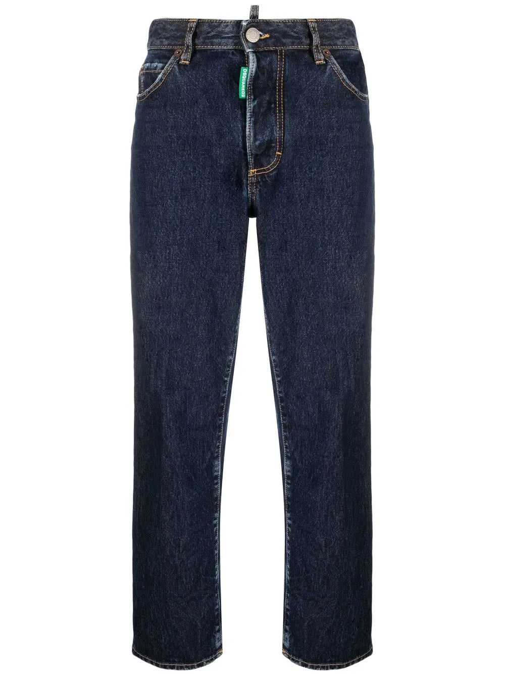 Cropped Straight-Leg Jeans