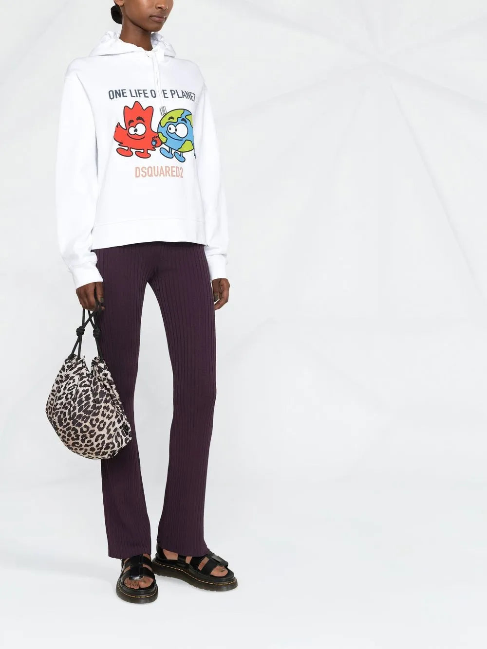 Graphic-Print Cotton Hoodie