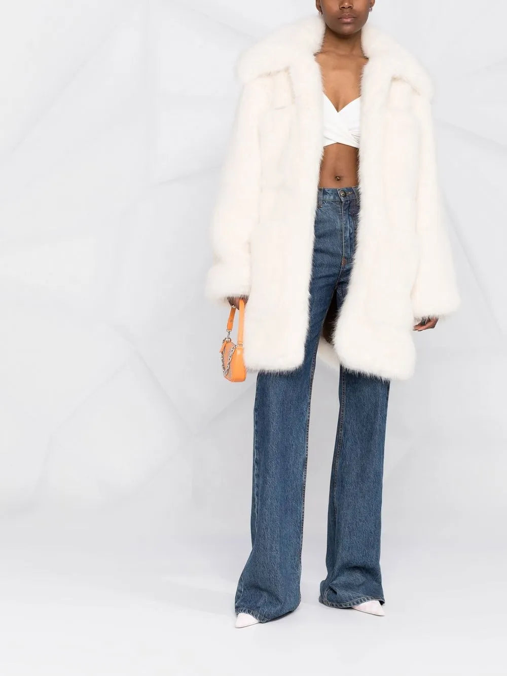 Faux-Fur Oversized Coat