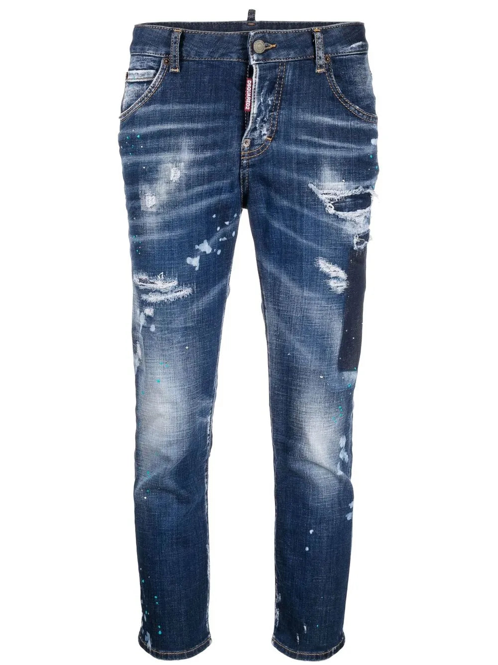 Distressed-Style Skinny Jeans