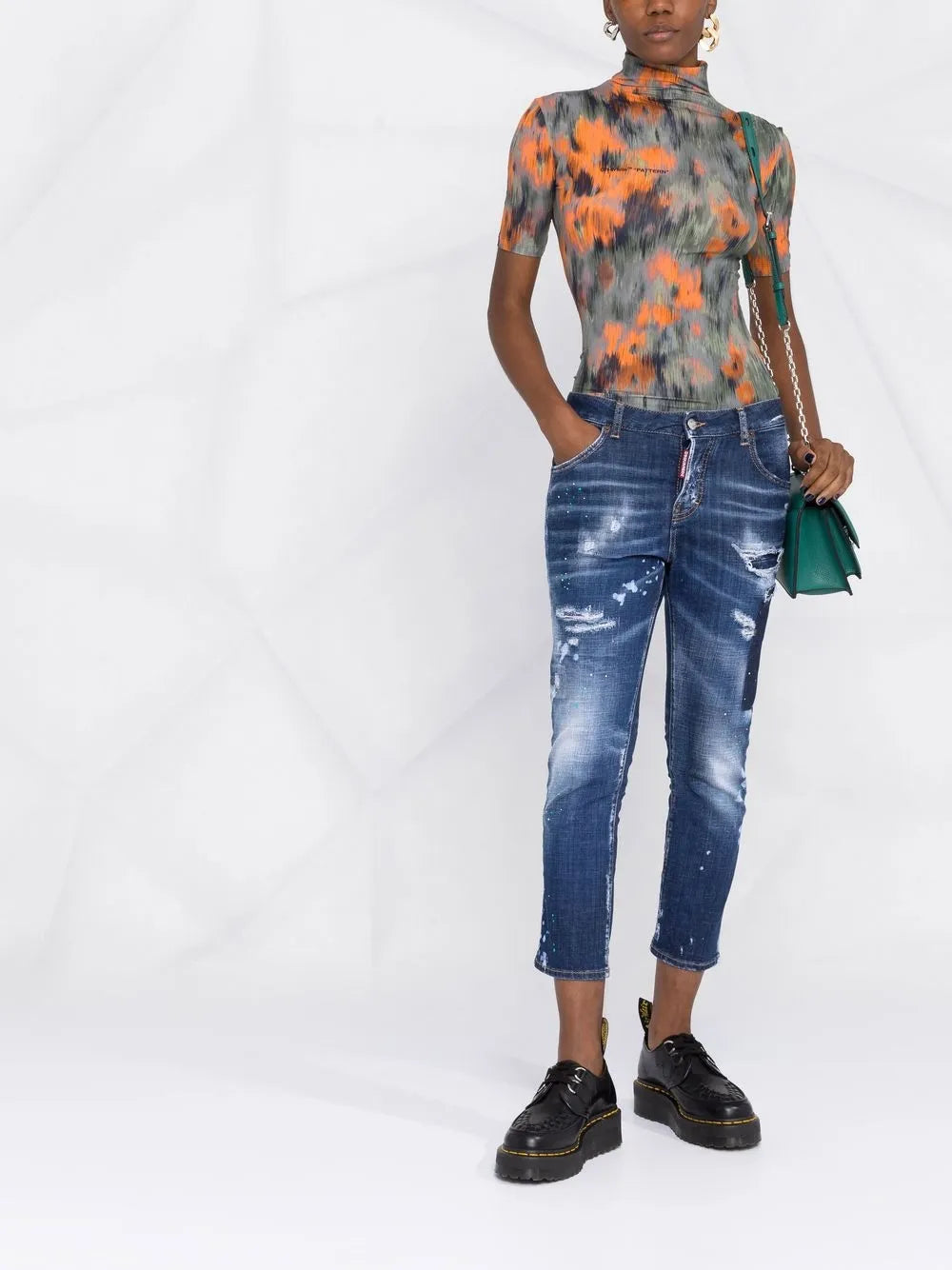 Distressed-Style Skinny Jeans
