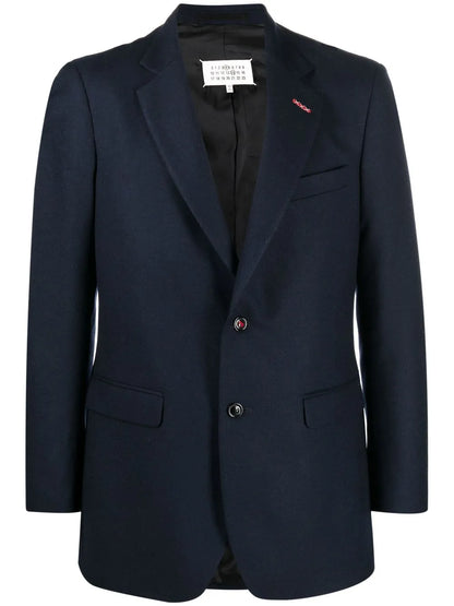 Single-Breasted Twill Blazer