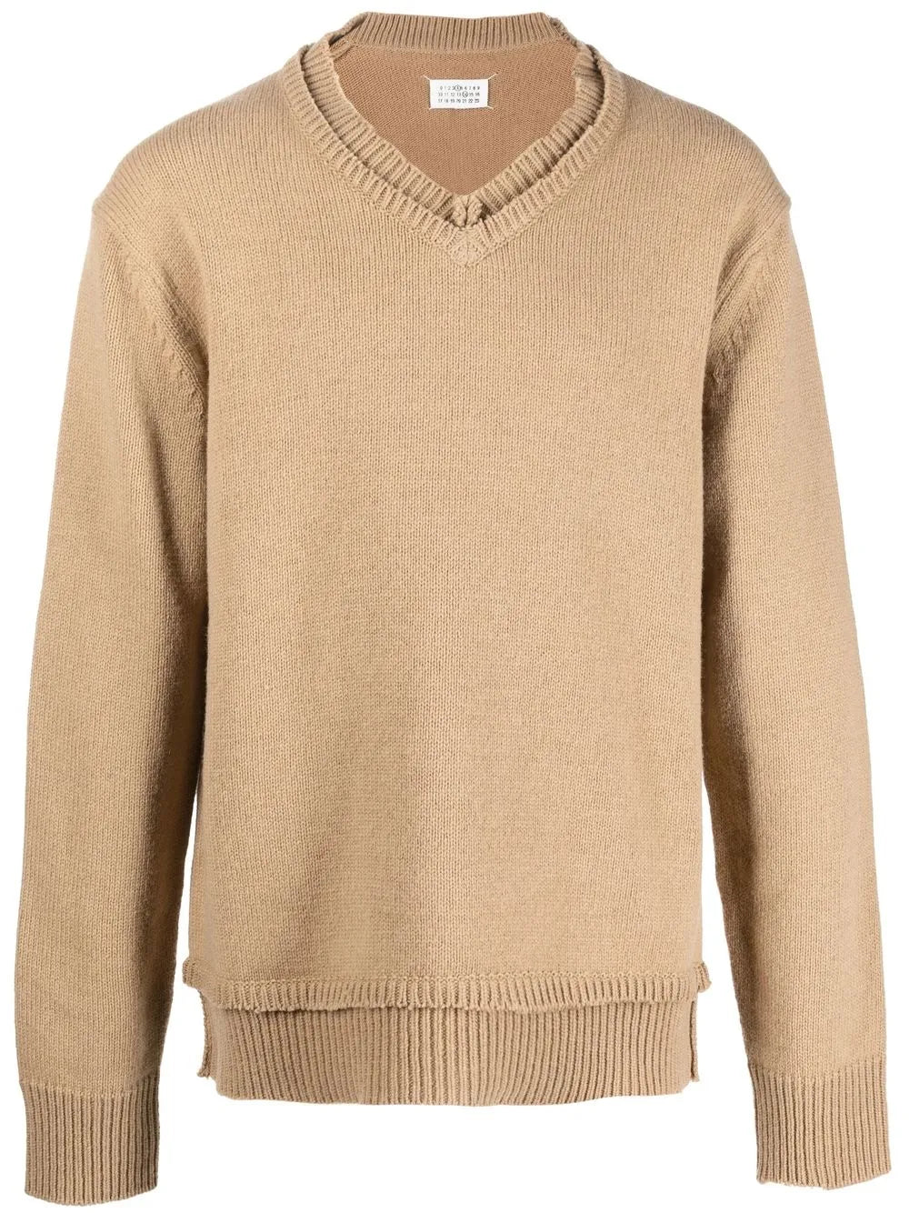 V-Neck Elbow-Patch Jumper