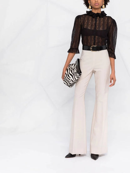 Ruffled Lace Blouse