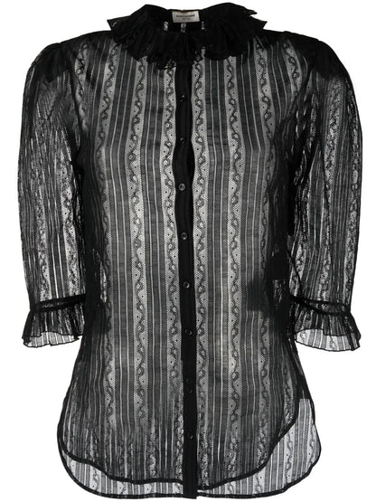 Ruffled Lace Blouse