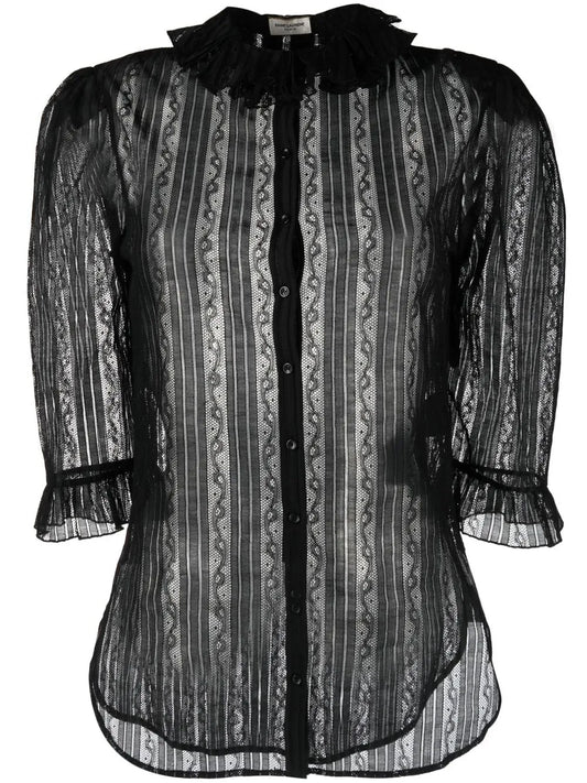 Ruffled Lace Blouse