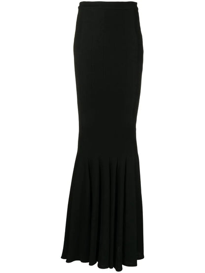 Stretch-Jersey Long Mermaid Skirt