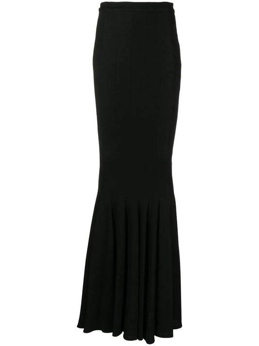 Stretch-Jersey Long Mermaid Skirt