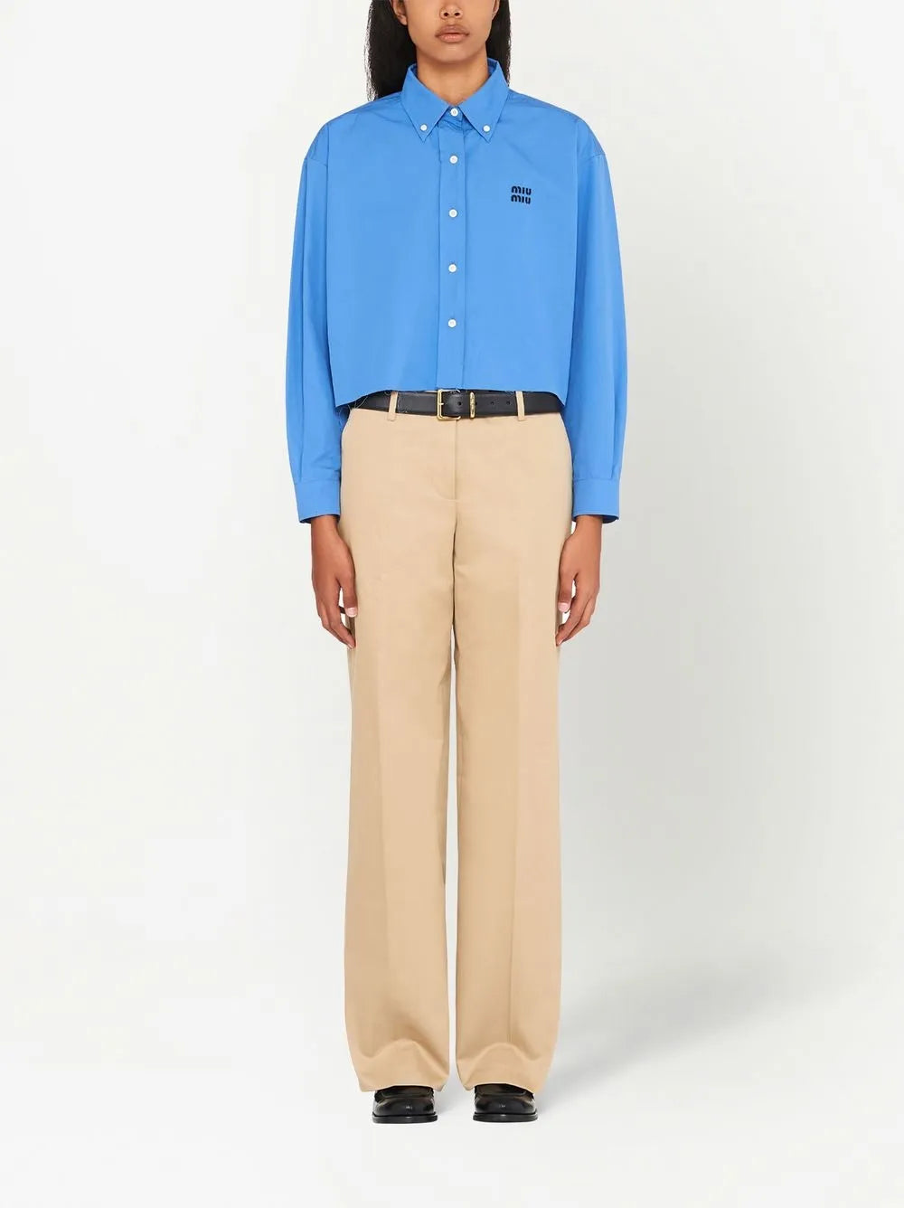 Mid-Rise Straight Leg Chino Trousers