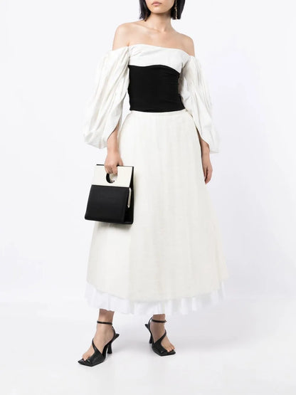 Luca A-Line Midi Skirt