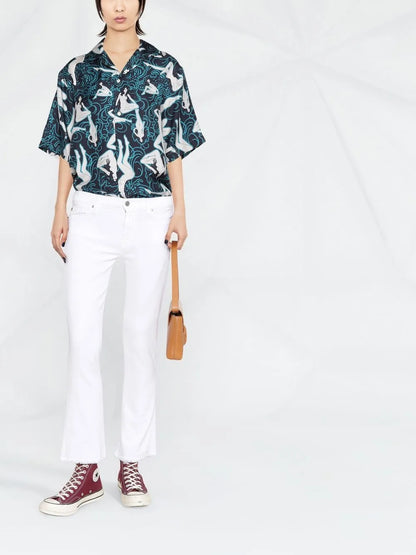 Low-Rise Bootcut Jeans