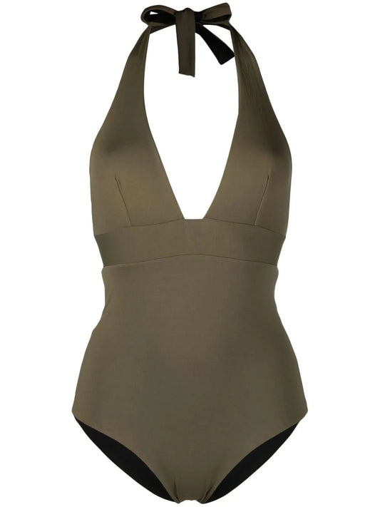 Reversible V-Neck One-Piece