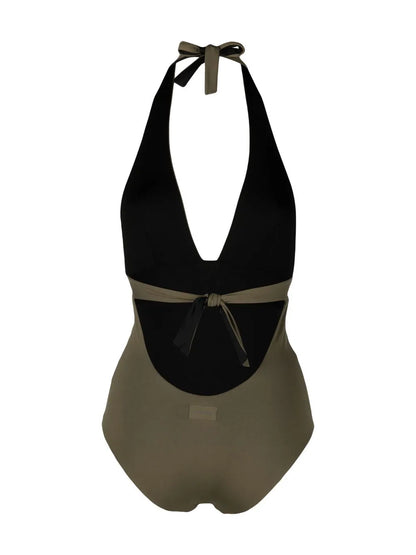 Reversible V-Neck One-Piece