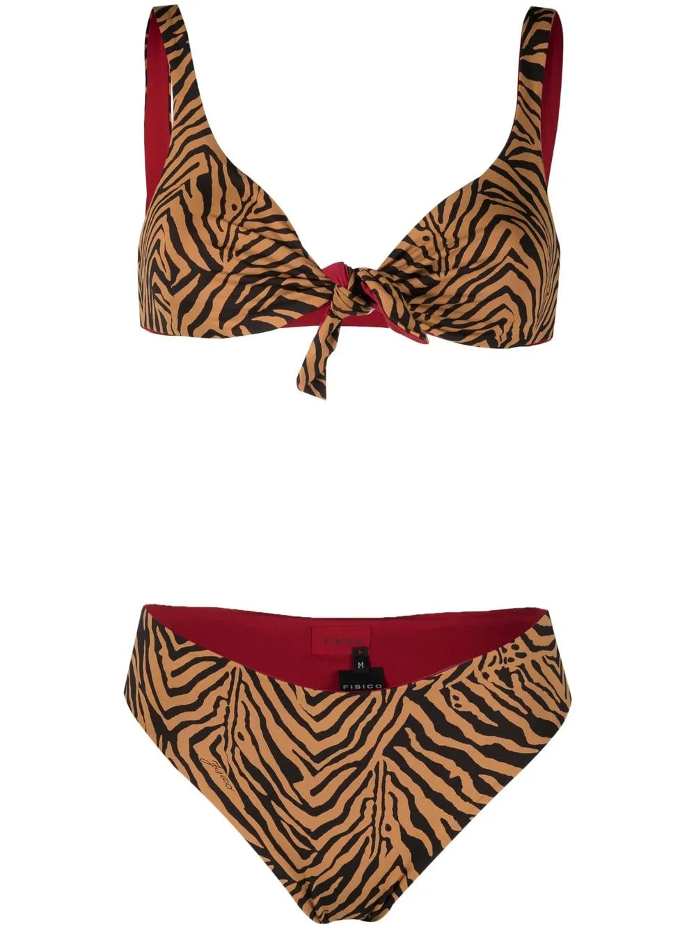 Tiger-Print Bikini