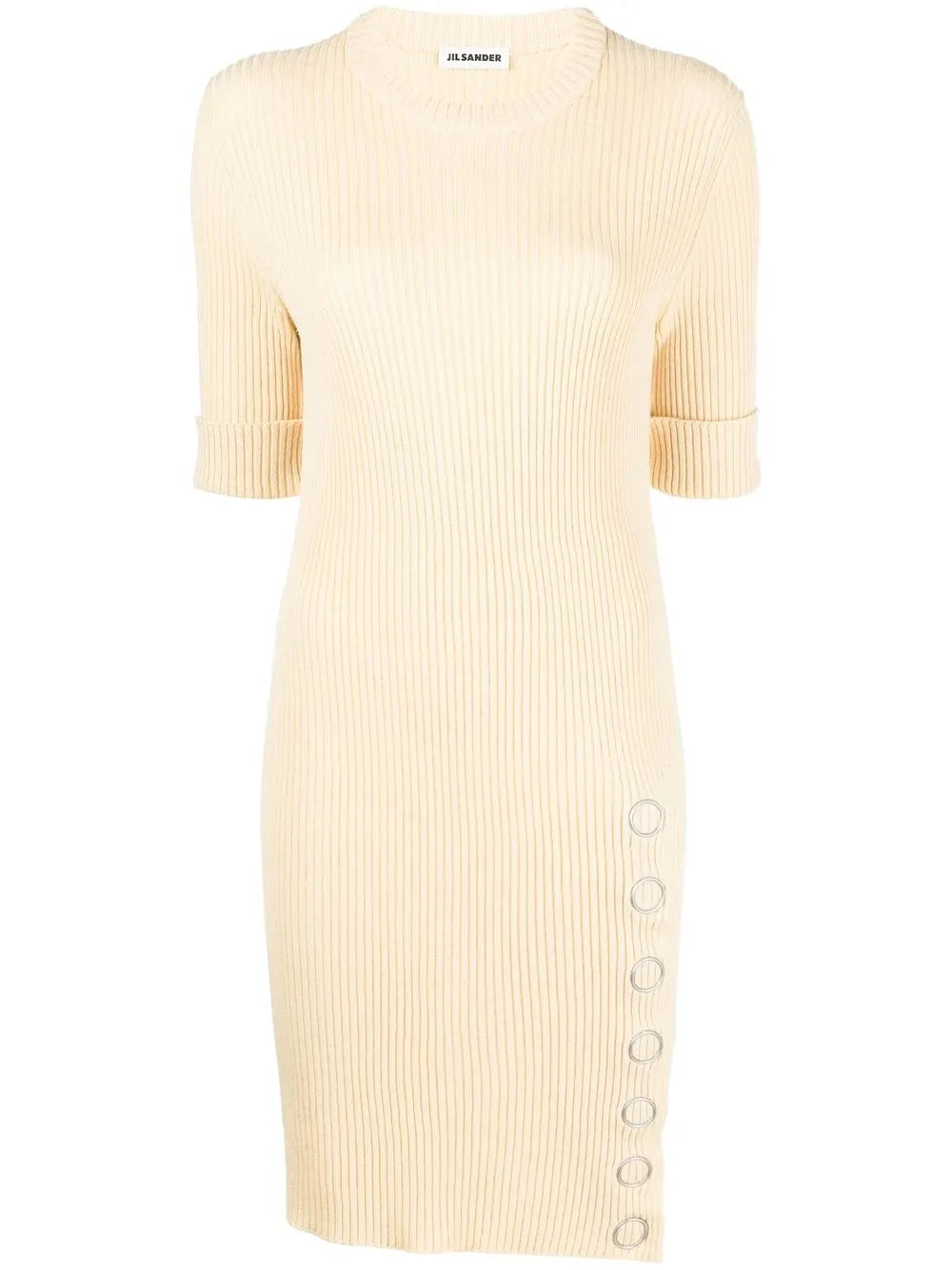 Ribbed-Knit Short Tunic Dress