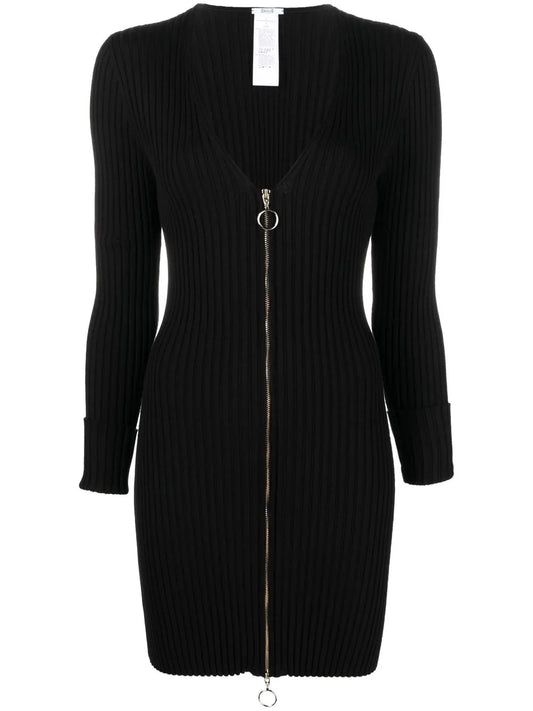 Ribbed Zip-Fastening Jumper
