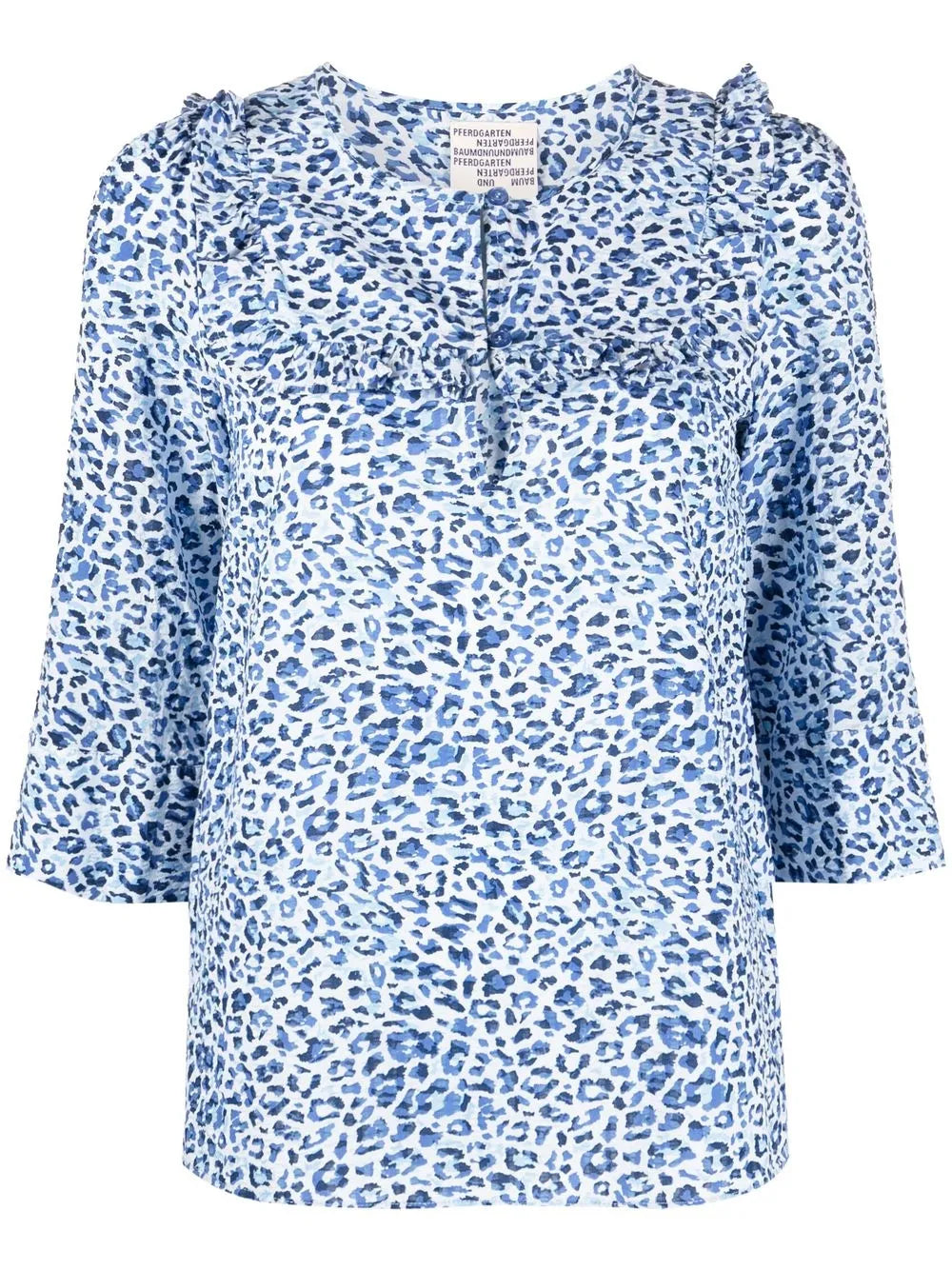 Maple Leopard-Print Organic Cotton Blouse
