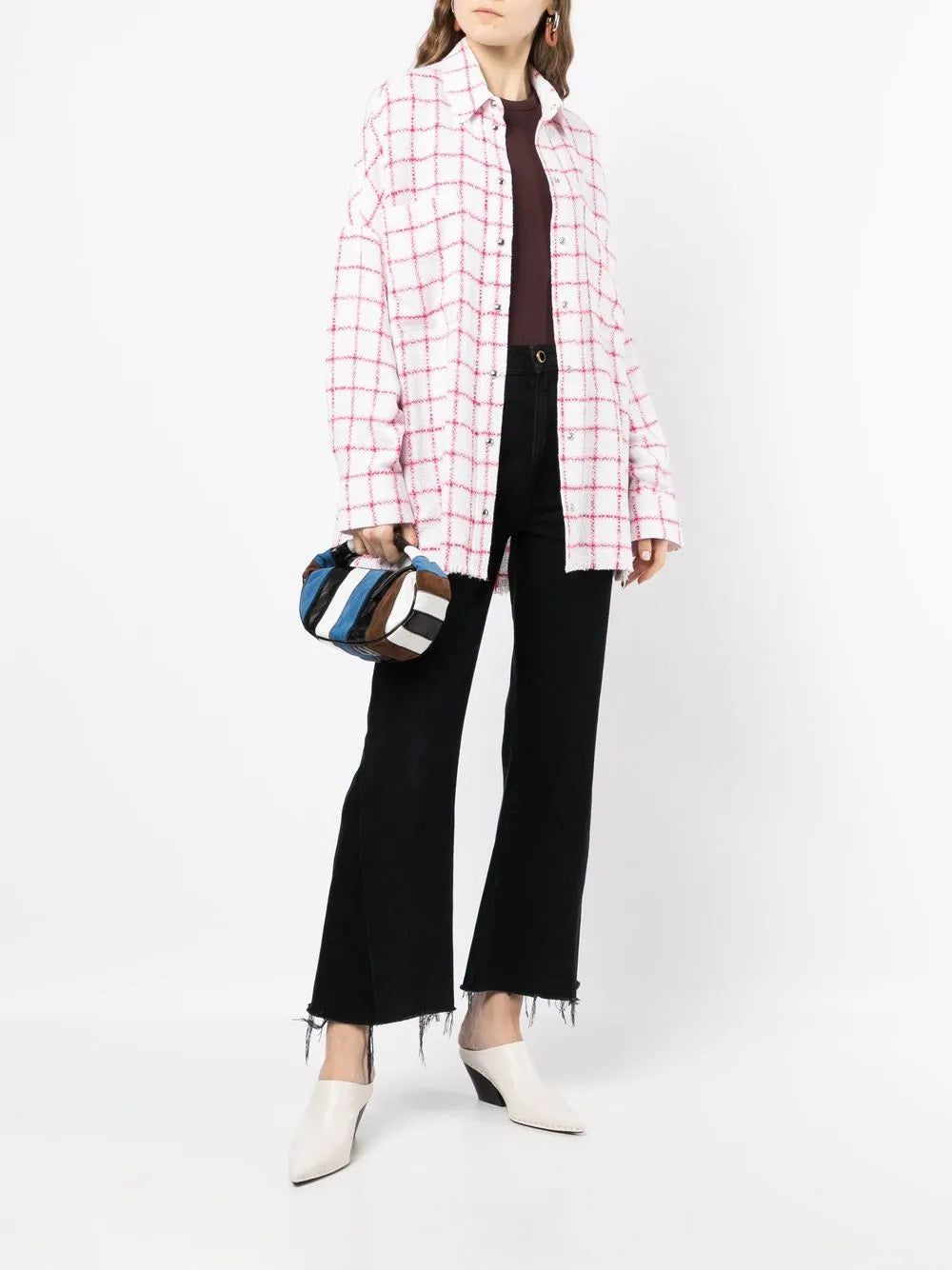 Grid Tweed Shirt