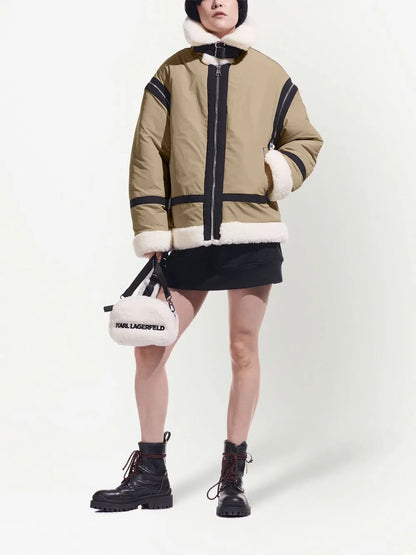 Faux-Fur Biker Jacket