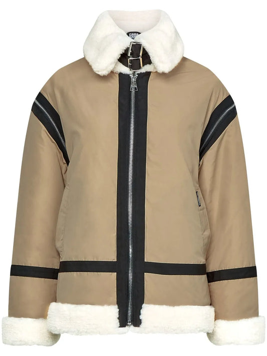 Faux-Fur Biker Jacket