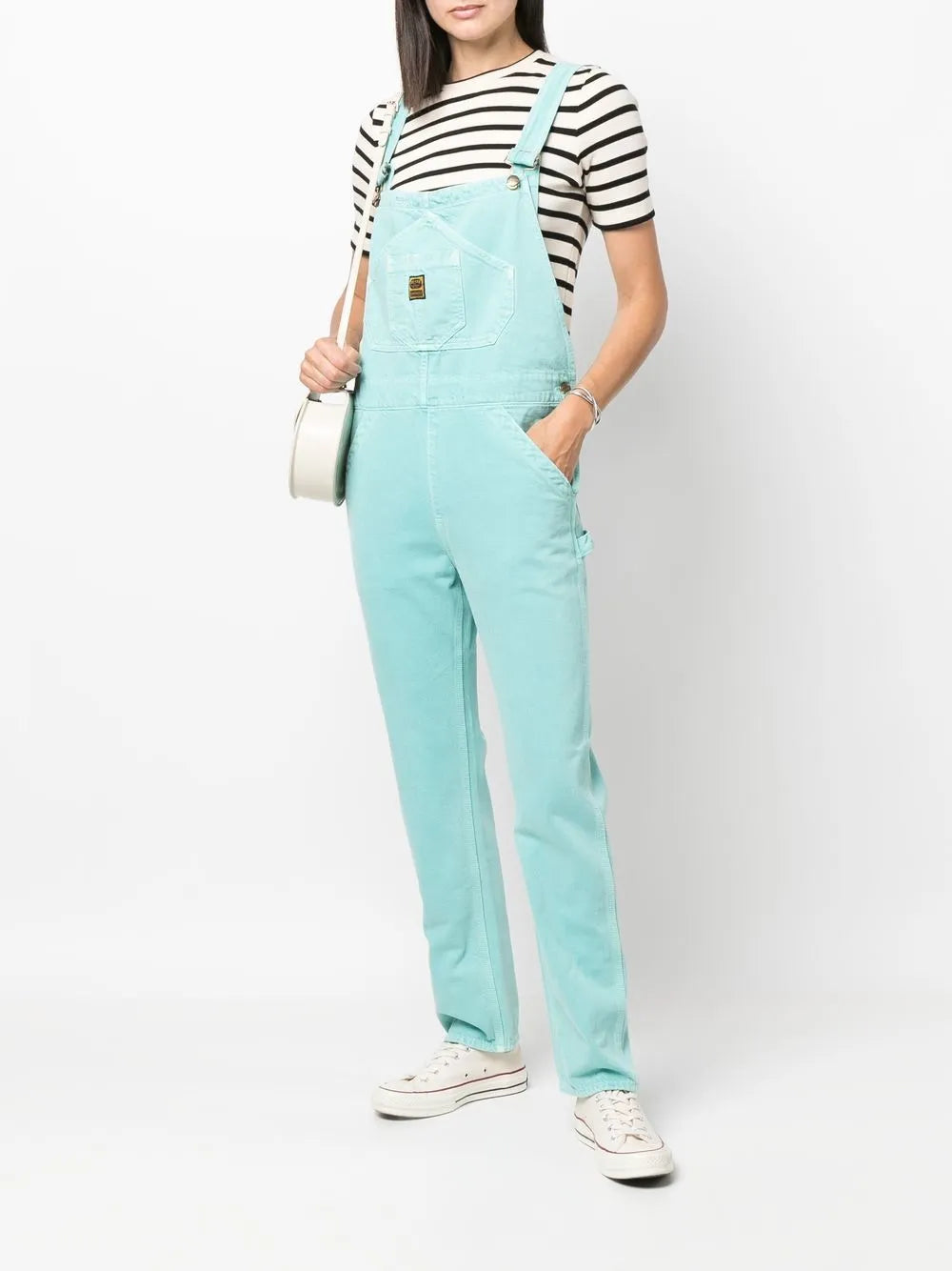 Logo Patch Organic Cotton Dungarees