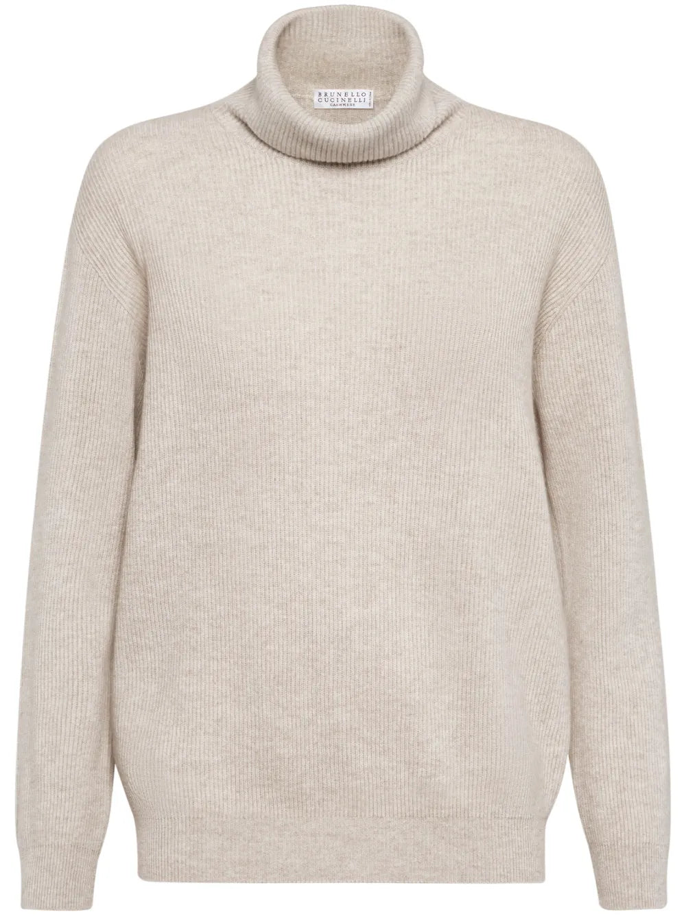 Ribbed Cashmere Roll-Neck Jumper