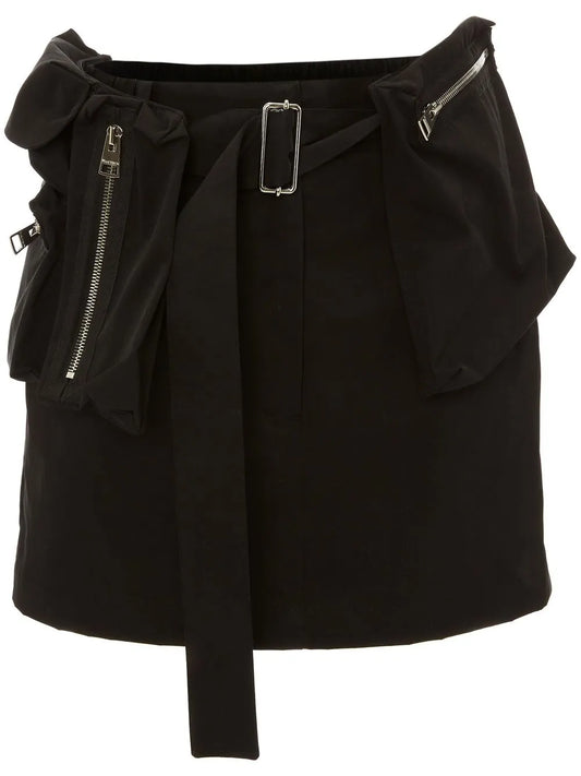 Zip-Detail Miniskirt