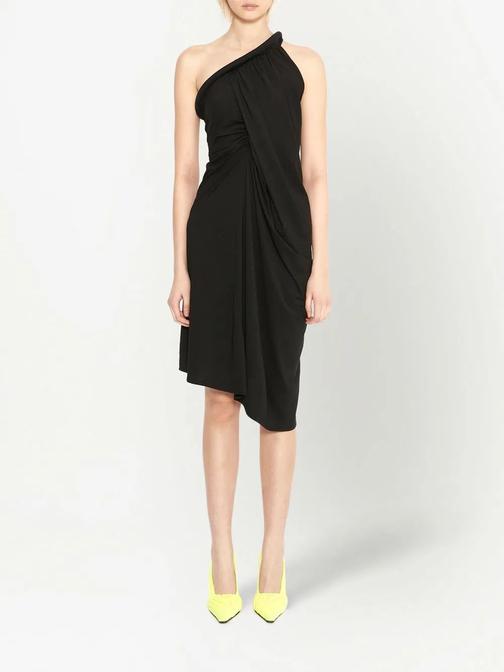 One-Shoulder Gathered Dress