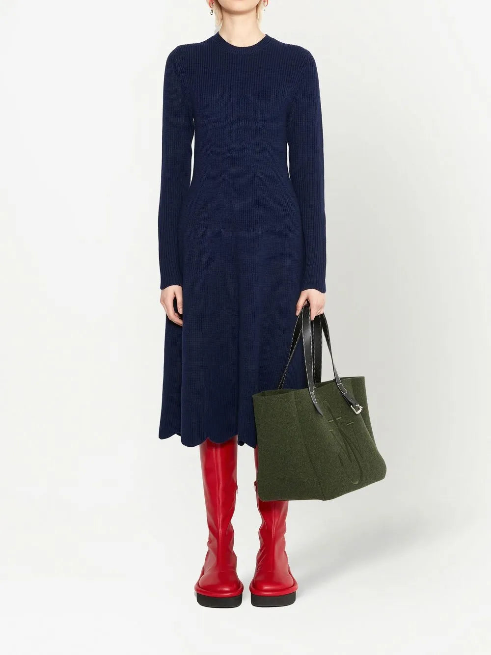 Scalloped Hem Dress