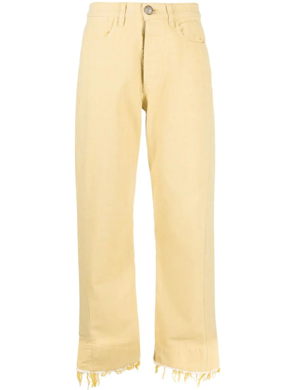 High-Waisted Straight-Leg Trousers