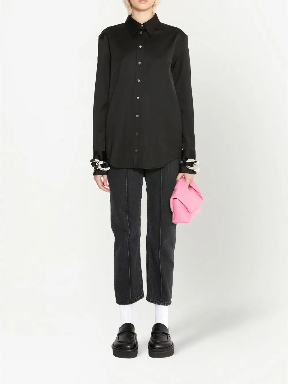 Chain-Link Cuff Shirt