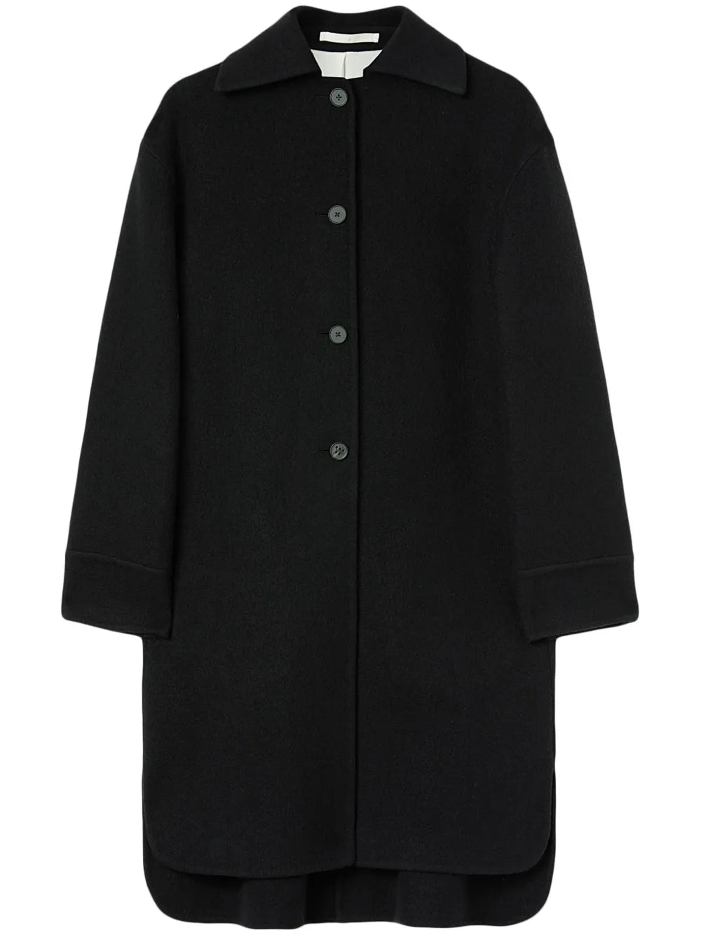Single-Breasted Button-Fastening Coat