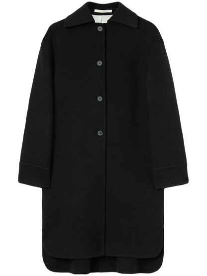 Single-Breasted Button-Fastening Coat