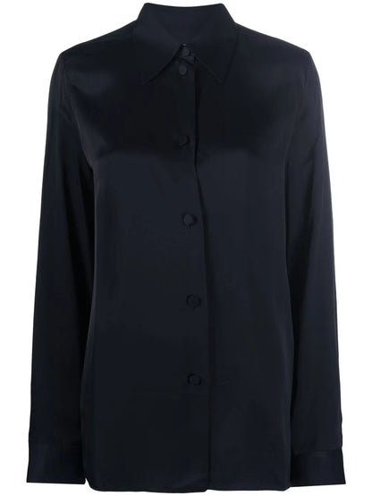 Classic Collar Buttoned Blouse